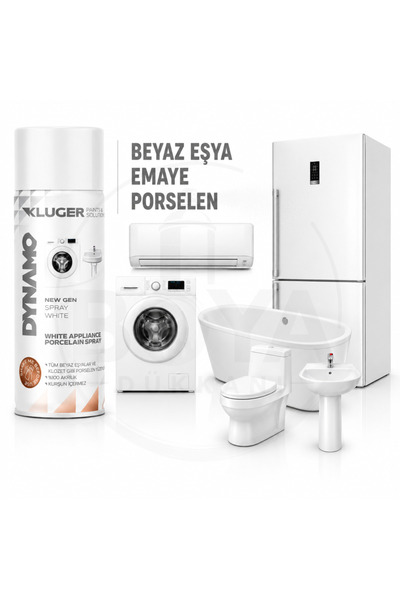 Kluger DYNAMO BEYAZ EŞYA EMAYE PORSELEN SPREY BOYA - KLİMA BOYASI-BUZDOLABI B...