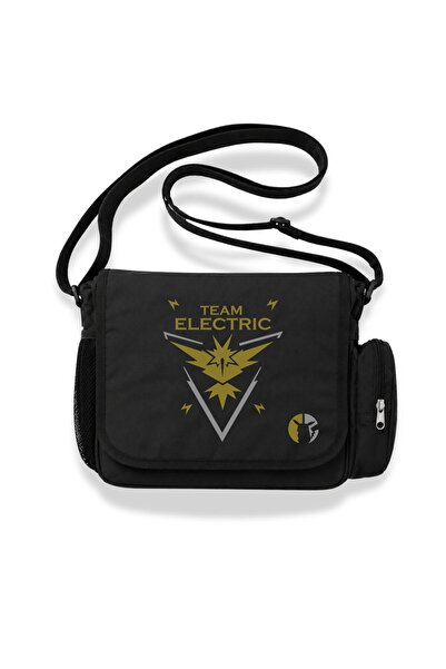 Fuddy Moda Unisex Team Electric Pokemon Printed Messenger Bag