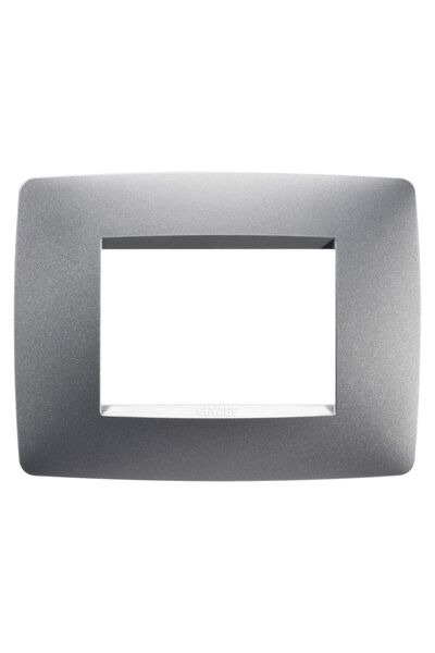 OEM Rama Gewiss Chorus GW16103VT, 3 module, titan, pentru priza / intrerupator