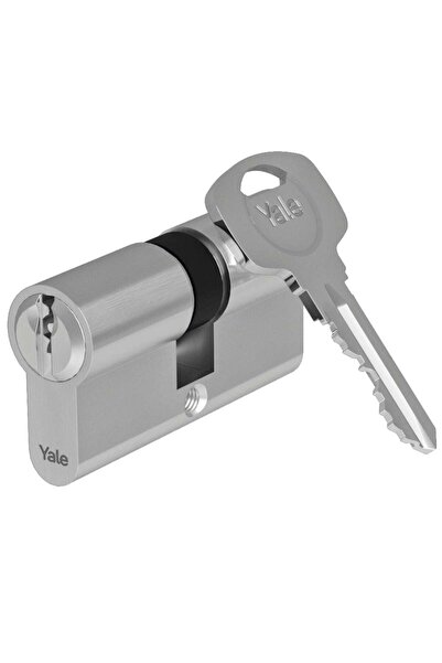 OEM Патрон за ключалка Yale 600, месинг, сатениран никел, 5 ключа, 50 x 50 мм