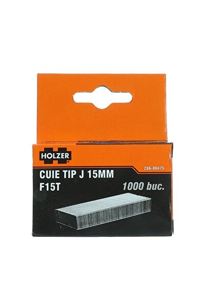 OEM Cuie tip J, Holzer, 15 mm, pentru capsator pneumatic, otel, set 1000 bucati