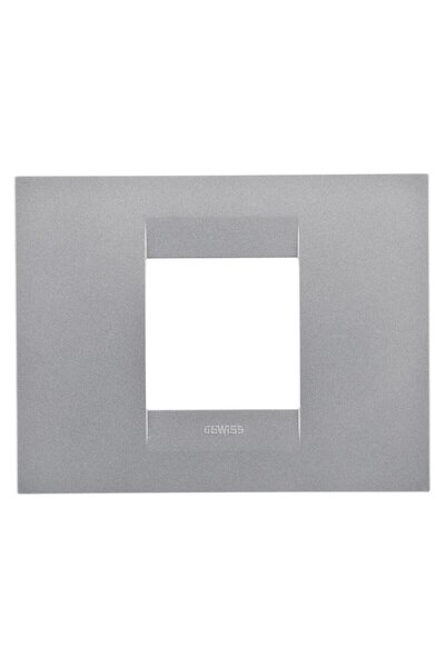 OEM Rama Gewiss Chorus GW16402VT, 2 module, titan, pentru priza / intrerupator