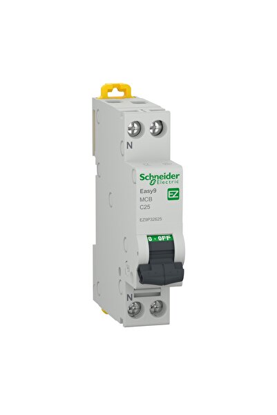 OEM Schneider Electric Easy 9 EZ9 P32625 modular circuit breaker, 4.5 kA, 1P+...