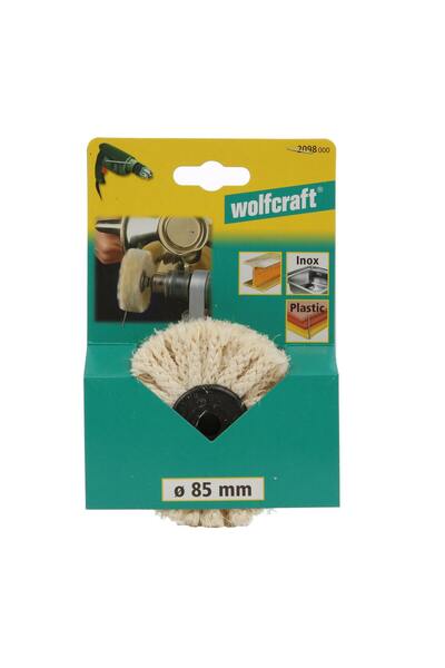 OEM Sisal brush, for polishing stainless steel / plastic, Wolfcraft 2098000, ...