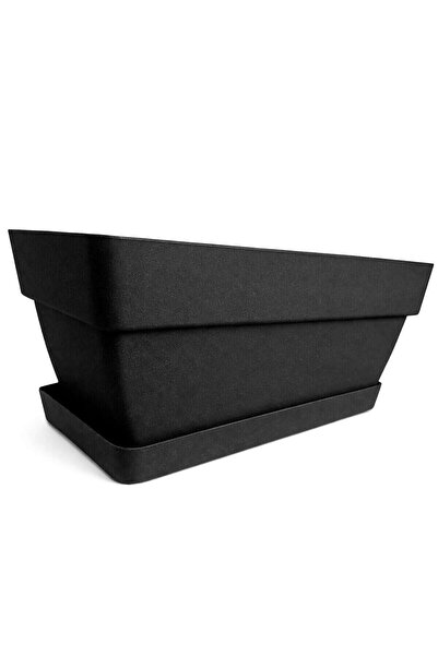 OEM Jardiniera din plastic Woody, cu tava, interior / exterior, dreptunghiula...