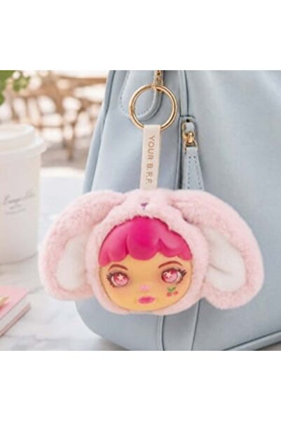 OEM Mini Pink Plush Charm Keychain 10cm