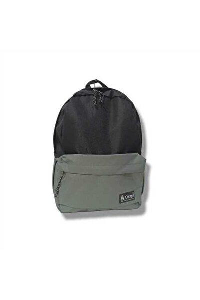 ÇANTA School Bag Okp-146 Gray Black Double Compartment