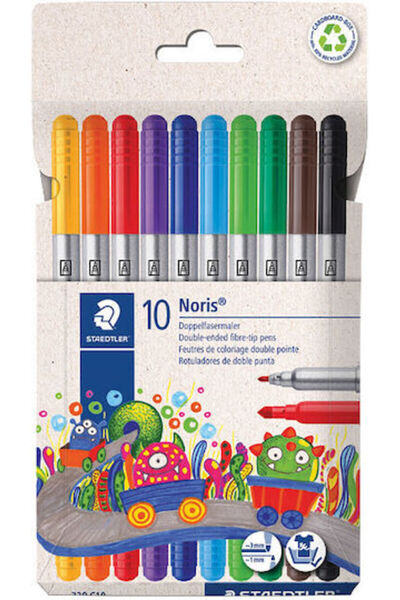 Staedtler Νόρις Κλαμπ Φάιμπερ Χάιλτερ Μαύρο 10 τεμάχια