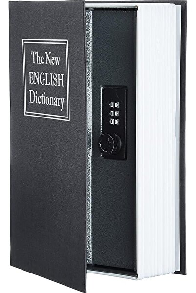 GENERAL Amazon Basics Code Lock Book Safe - Large, Black