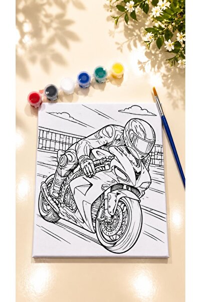 A&Ç SHOP Motosiklet Tuval Boyama Seti