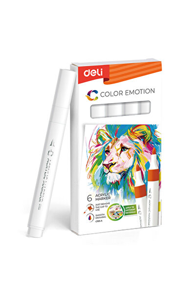MC Micostore Λευκός ακρυλικός μαρκαδόρος Color Emotion Deli