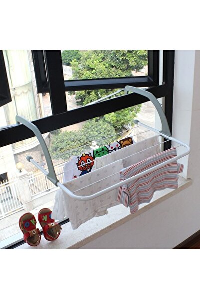 Kmt Style Uscător de rufe agățat pentru balcon, dimensiuni 55 cm × 34 cm, înă...
