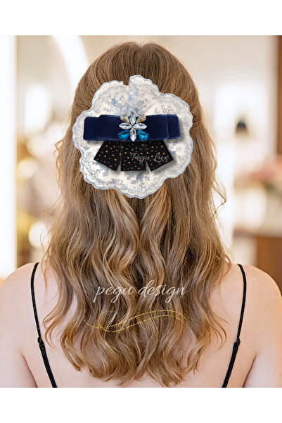 pegu baby collection Pegu Royale Lux Κλιπ μαλλιών με σχέδιο κόκαλου, για σχολ...