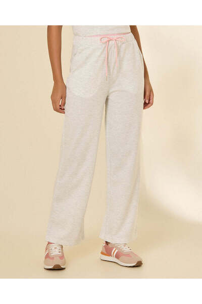 REDTAG Women Light Grey Wide Leg Active Pants