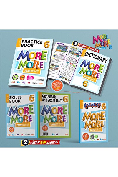 Kurmay Yayınevi MORE&MORE 6 PRACTICE BOOK & DICTIONARY + GRAMMAR AND VOCABULA...
