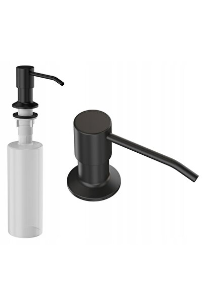 Granitan Dozator Sapun Lichid Negru Granit, Pompa Incorporabila Refilabila pe...