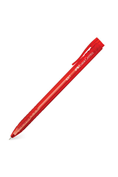 Faber Castell Roller 0.7mm semi-gel cu mecanism rosu rx7 faber-castell