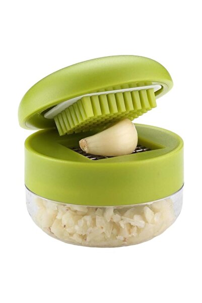 SUNUP Sn-38897 Automatic Garlic Slicer Chopper with Stainless Steel Grid