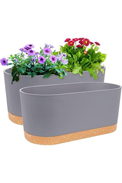 GENERAL Qc Qh Indoor Gardening Drain Holes Removable Base Plant Pot Set