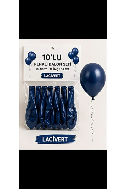 aloha concept 10’lu Renkli Balon Seti 12 İnç 30 cm – Doğum Günü Parti Süsleme...
