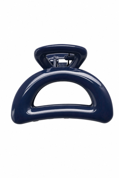 Jack Ferrero Stylish and Convenient Navy Blue Half Moon Model Hair Clip