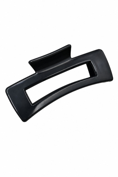 Jack Ferrero Stylish and Modern Black Rectangular Claw Hair Clip for Women Da...