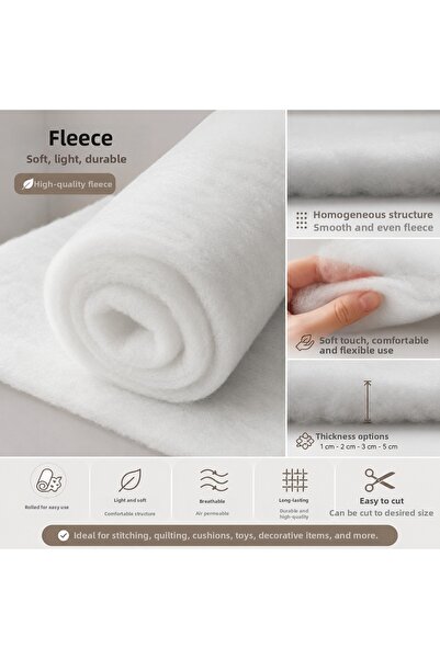 kaynar 4 Meters of Fiber Wadding - Wadding Fiber 90 Gr Width 210 cm - Fiber F...