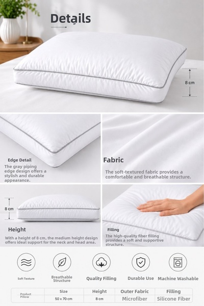 Mulberry Grado Micro Pillow 65X45+8 cm 1400 Gr