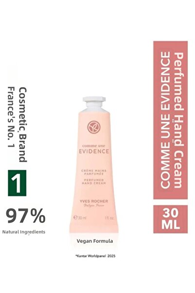 Yves Rocher كريم اليد المعطر كوم اون ايفينسنس 30 مل للعناية بالترطيب النباتي ...