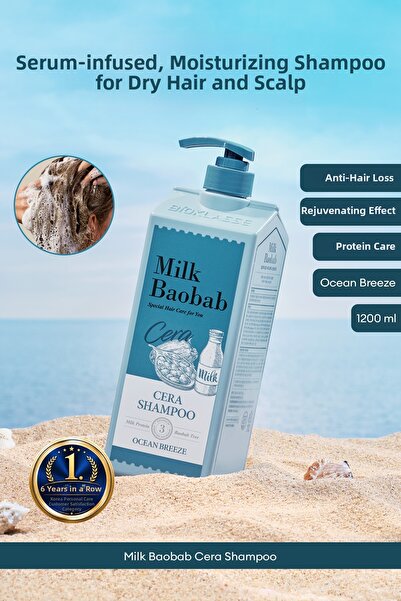 Milk Baobab Special Moisturizing Shampoo for Dry Hair and Scalp Cera Shampoo ...