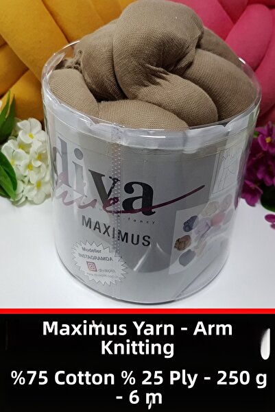 Diva İplik Arm Knit Giant Yarn -250 Grams-6 Mt - Color - 14