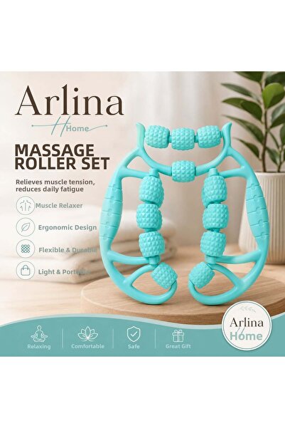 Arlina Home Kids أداة تدليك السيلوليت ذات 18 عجلة، 360 درجة، لتصريف اللمف، 36...