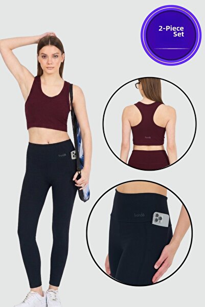 Fronde Breathwear Diana and Gloria |   High Waist Bamboo Leggings & Bra Set