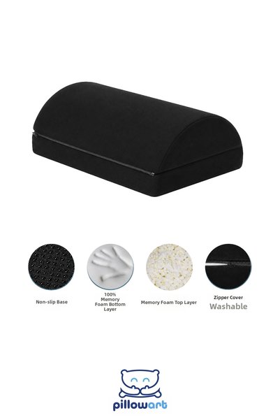 PİLLOWART Orthopedic Visco Footrest Cushion – Ergonomic Foot Support
