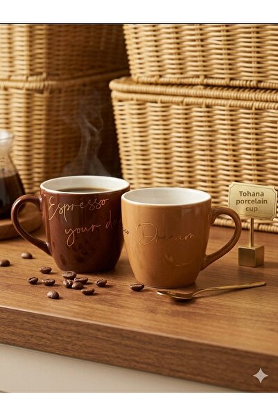 kasımoğulları concept Set of 2 Design Porcelain Mugs - Luxury