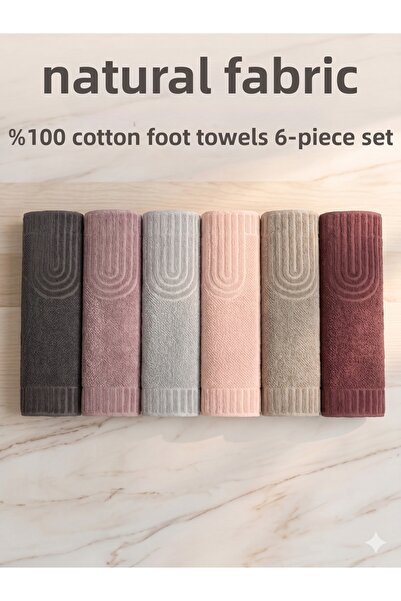 nf natural fabrica Prosop de baie 100% bumbac, cu absorbție 100%, set de 6 bu...