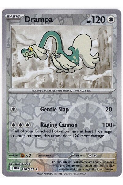 Pokemon Drampa [Reverse Holo] 138/162 - Temporal Forces - Card (Mint)