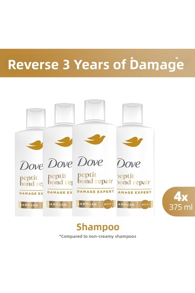 Dove Shampoo Peptide Bond Repair 375 ml X4