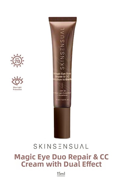 Skin Sensual كريم ماجيك آي ديو للإصلاح والتغطية - كريم مزدوج المفعول لإخفاء ا...