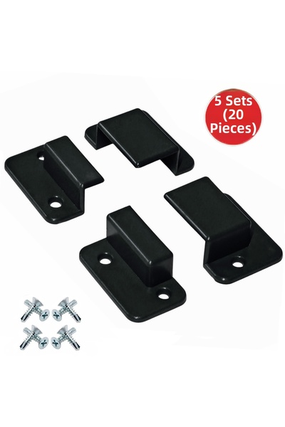 ALETÇANTAM Black Pimapen Window Screen Mounting Bracket Corner Edge Fastening...