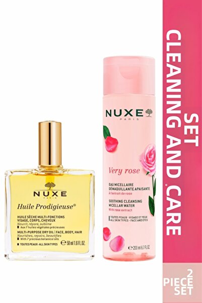 Nuxe Cleansing and Multi-Purpose Care Set (Dry Oil + Micellar Water)