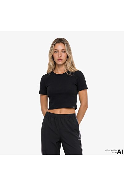 Under Armour Rival Rib Baby Women's Black T-Shirt