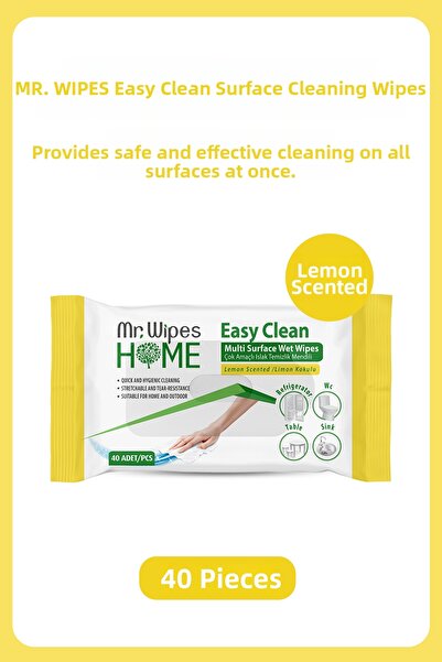 Farmasi MR. WIPES EASY CLEAN WIPES WITH CLEANING WIPES LEMON SCENT 40 pieces