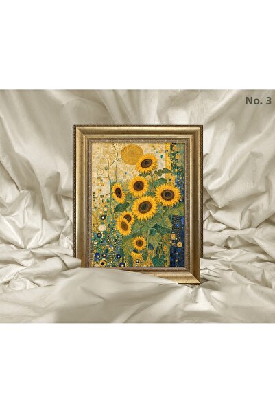 Vetro Design Art Nouveau - Tablou înrămat cu floarea-soarelui