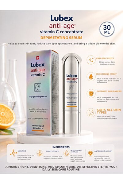 Lubex Anti Age Vitamin C Serum That Reduces Skin Blemishes, Moisturizes and G...