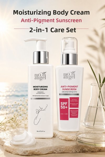 MOON ANGEL Women's Cream Set Body Moisturizing Cream + Anti-Blemish Sunscreen