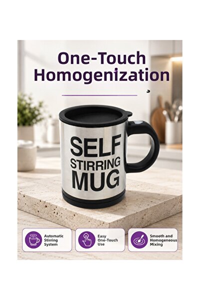 pınaxar Thermos Mug with Quick Mixing for Powder Drinks
