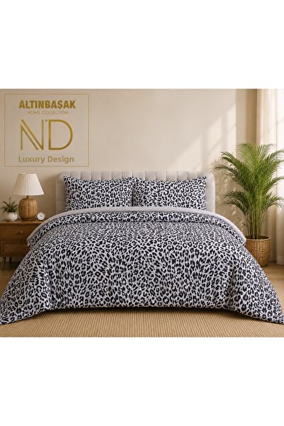 Altınbaşak Creaforce Double Duvet Cover Set Roar Marble
