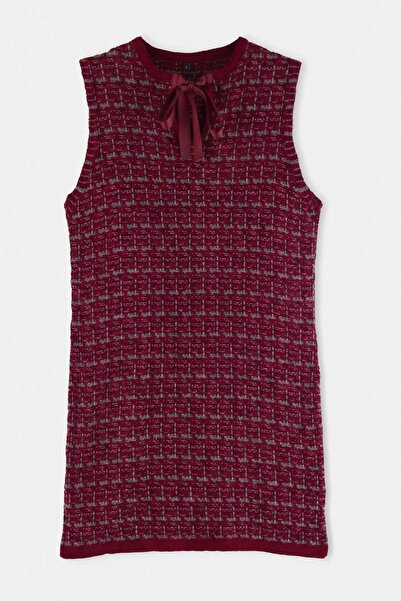 Trendyol Collection Rochie tricotată scurtă/mini cu aspect tweed, texturată, ...