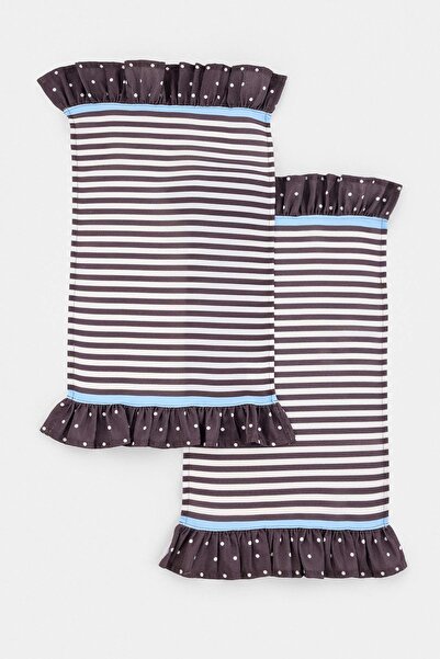 TRENDYOLMİLLA HOME 2-Piece Retro Themed Ruffle Detailed American Service Set